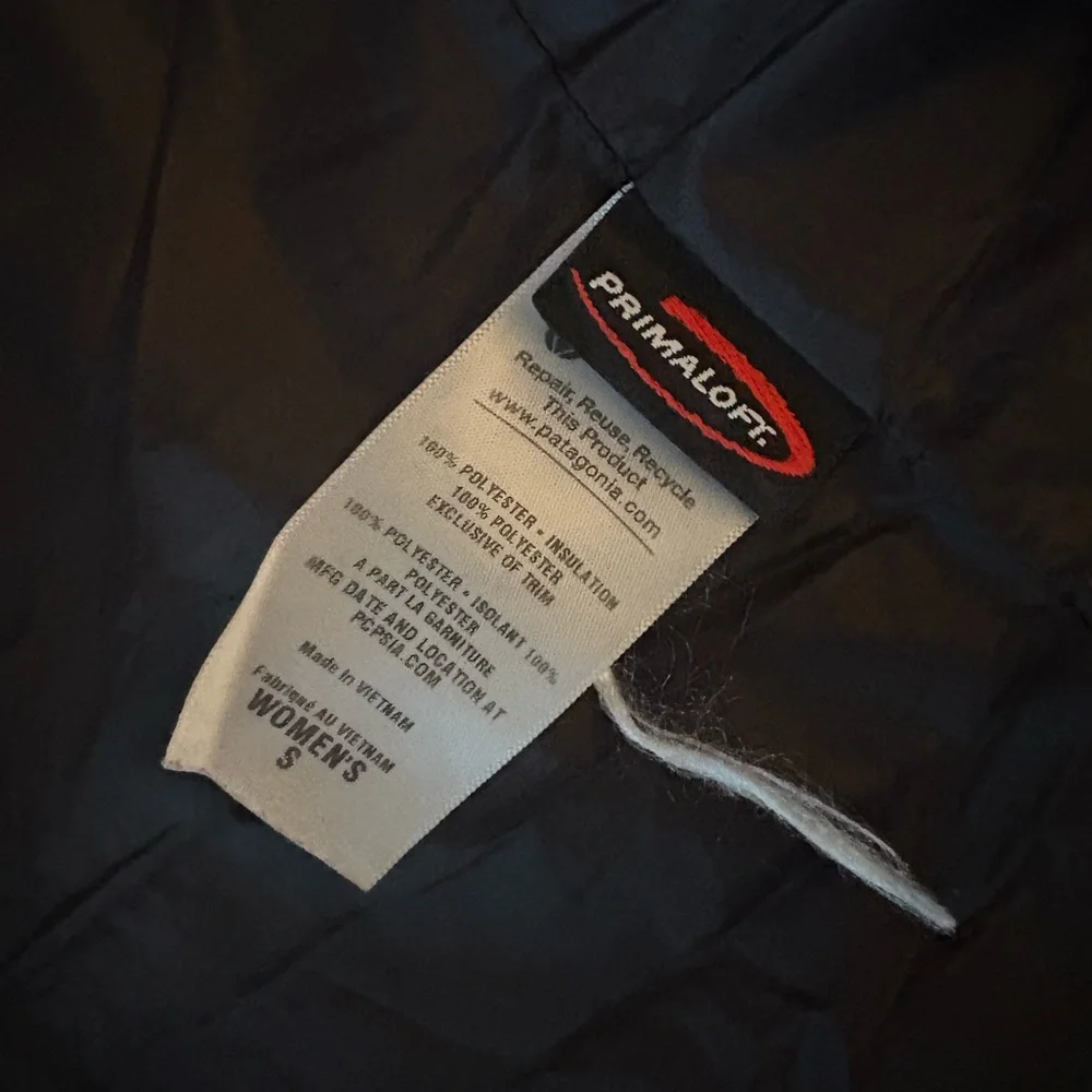 Patagonia Black Nano Puff Jacket Lightweight Sz Small - Picture 5 of 6